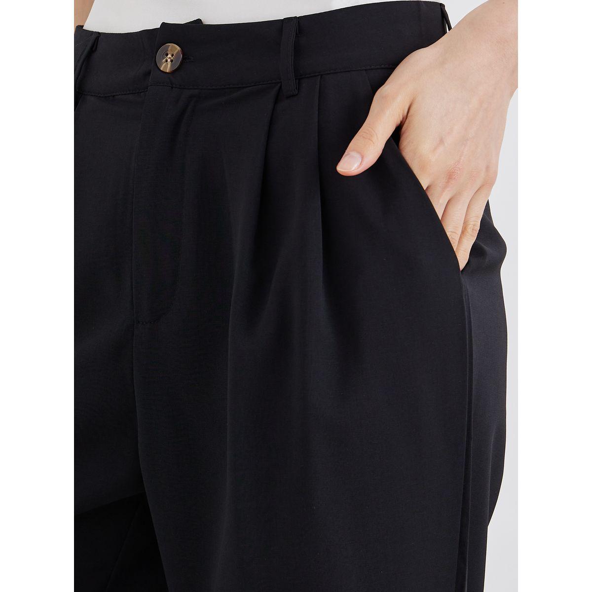 Styli Plain Mid Rise Pocket Detail Pants-women-clothing-bottoms-trousers-image-3