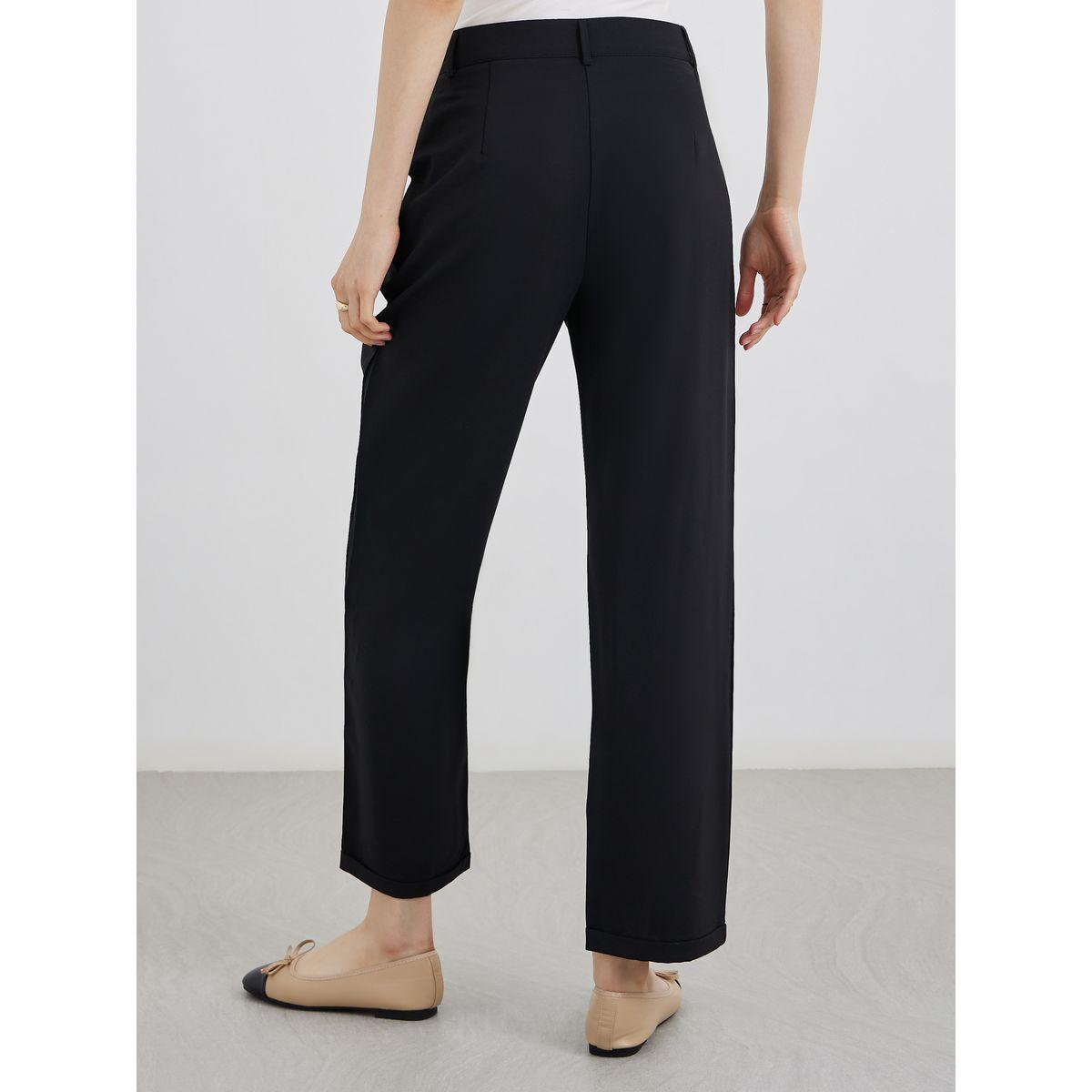 Styli Plain Mid Rise Pocket Detail Pants-women-clothing-bottoms-trousers-image-4