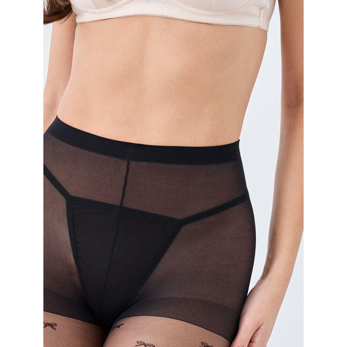 Styli Ribbon Design Stockings-women-socksandstockings-image-2