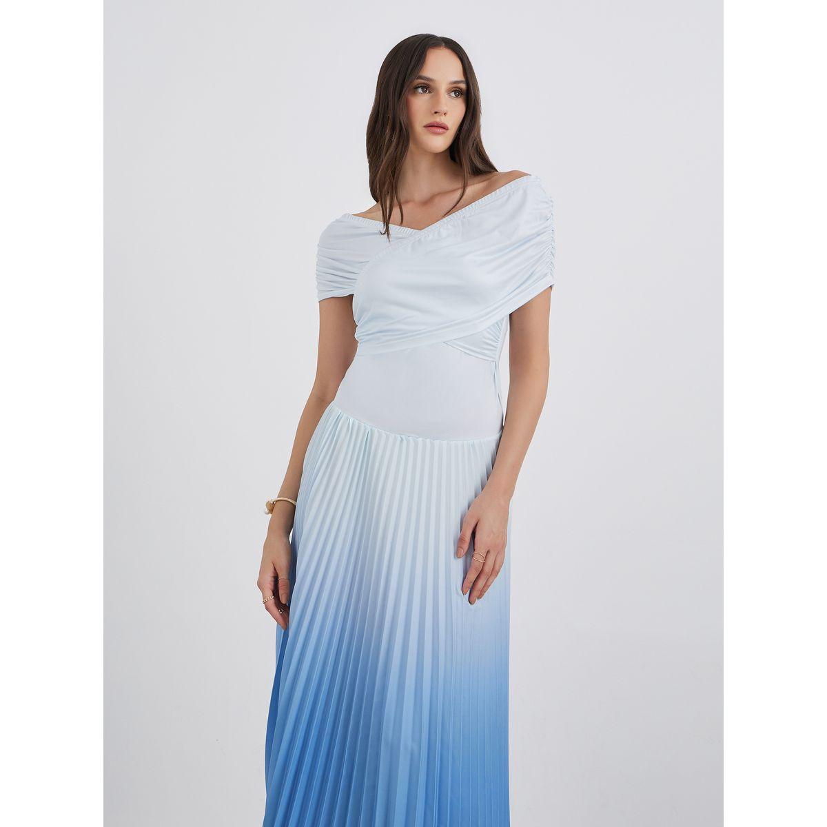 فستان طويل بطبعة أمبر مع تفاصيل كسرات-women-clothing-dresses-image-3