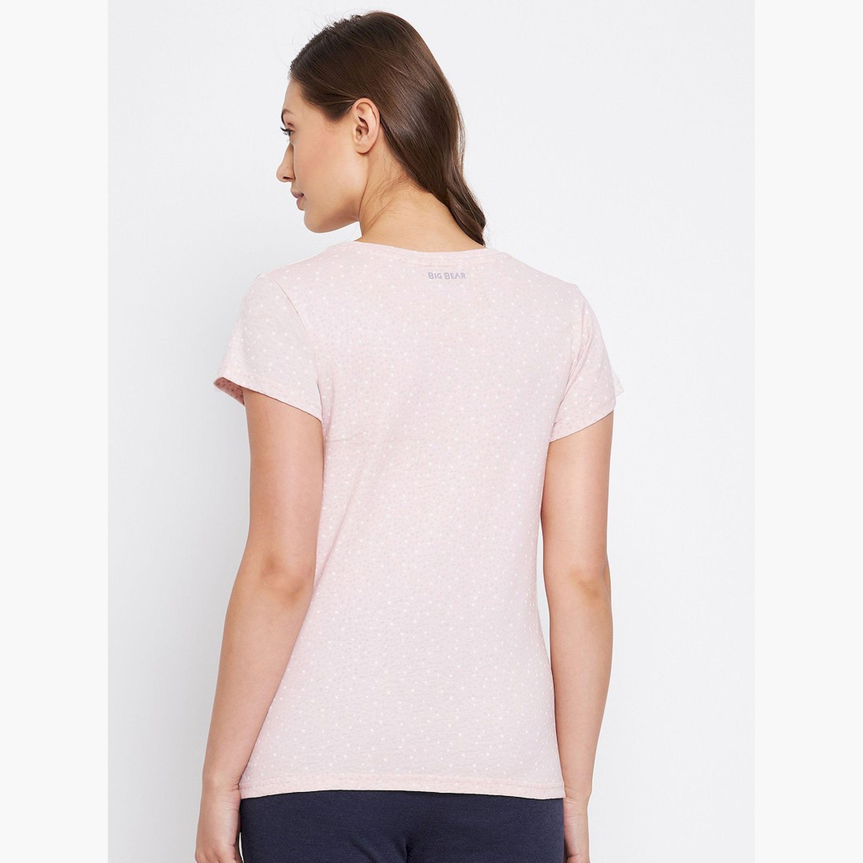 Take Two Light Pink Printed Short Sleeve T-Shirt-women-clothing-tshirts-image-2