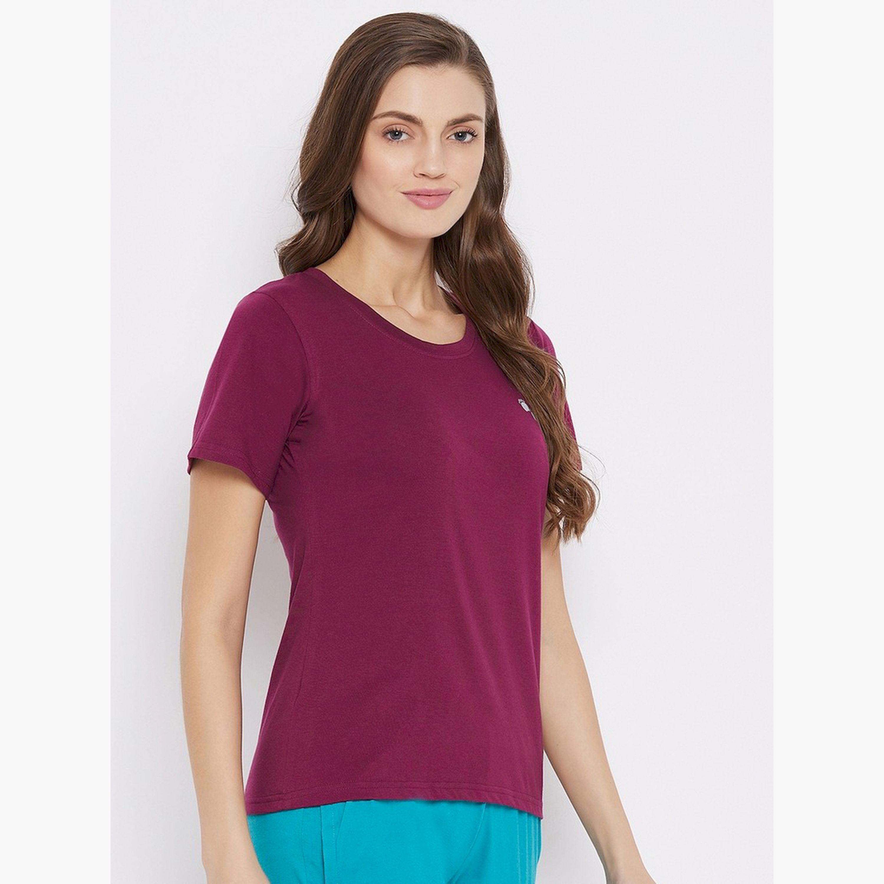 Take Two Women Purple Knitted Short Sleeve T-Shirt-women-clothing-tshirts-image-3