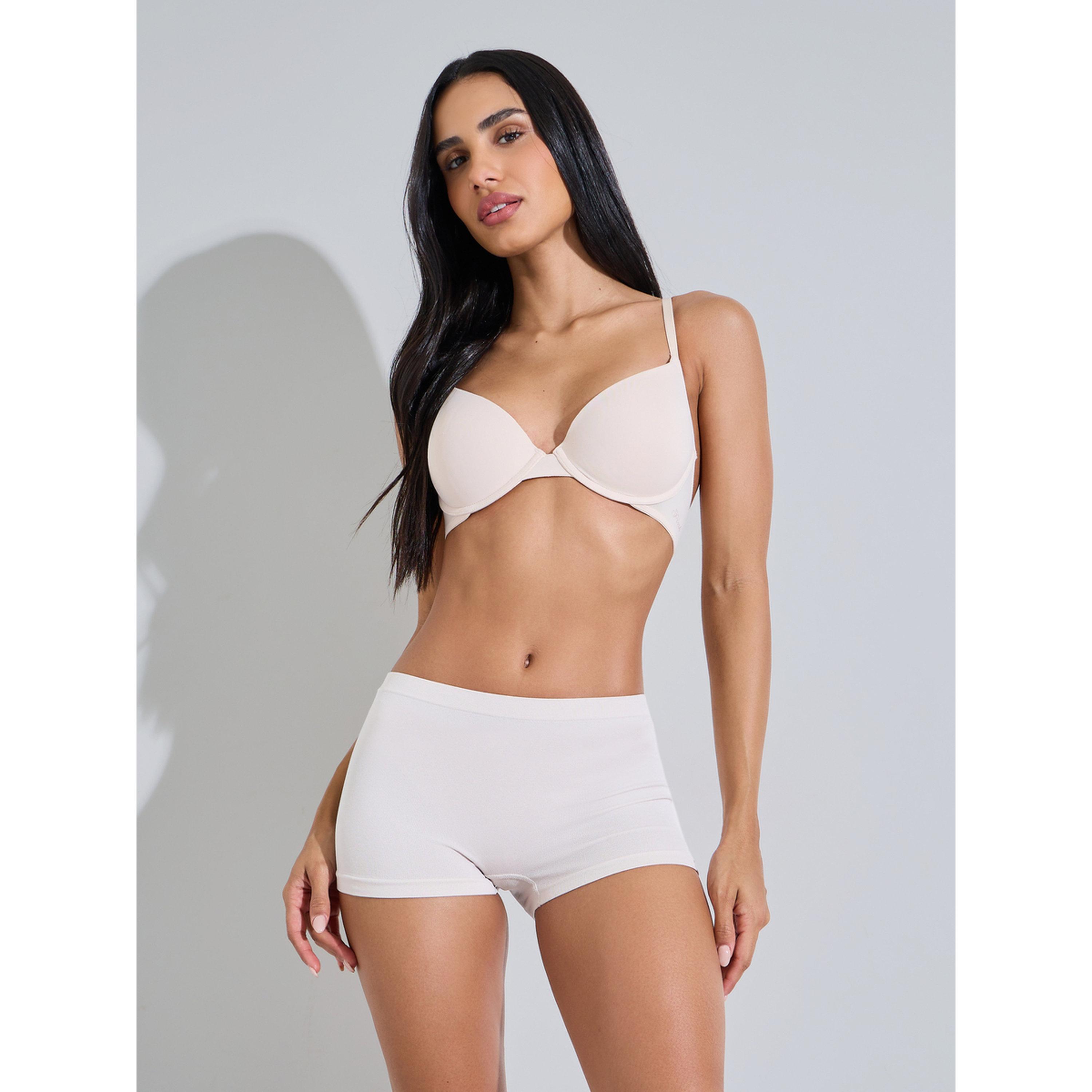 عبوة من 3 قطع - شورت بوي شورت قطن سادة-women-clothing-lingerie-panties-image-2