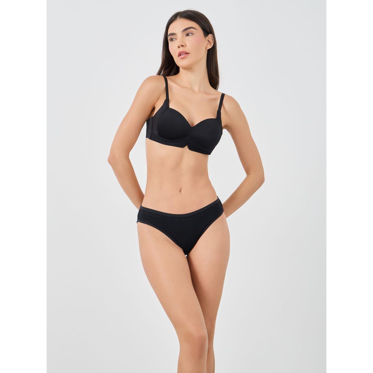 مجموعة من 4 سراويل داخلية بكيني بتفاصيل دانتيل-women-clothing-lingerie-panties-image-2