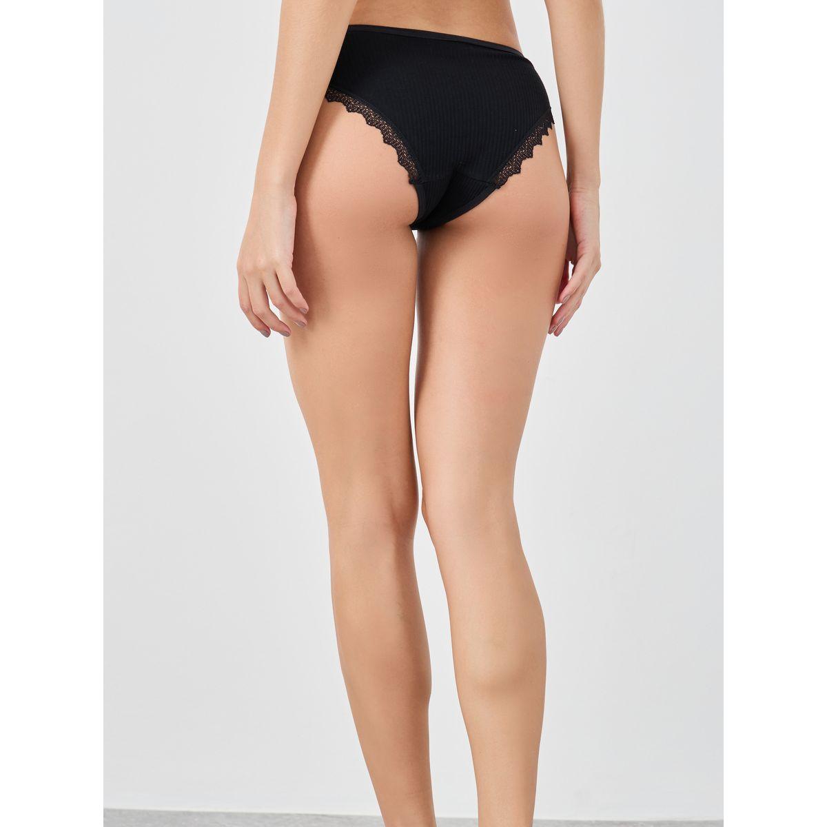 مجموعة من 4 سراويل داخلية بكيني بتفاصيل دانتيل-women-clothing-lingerie-panties-image-5