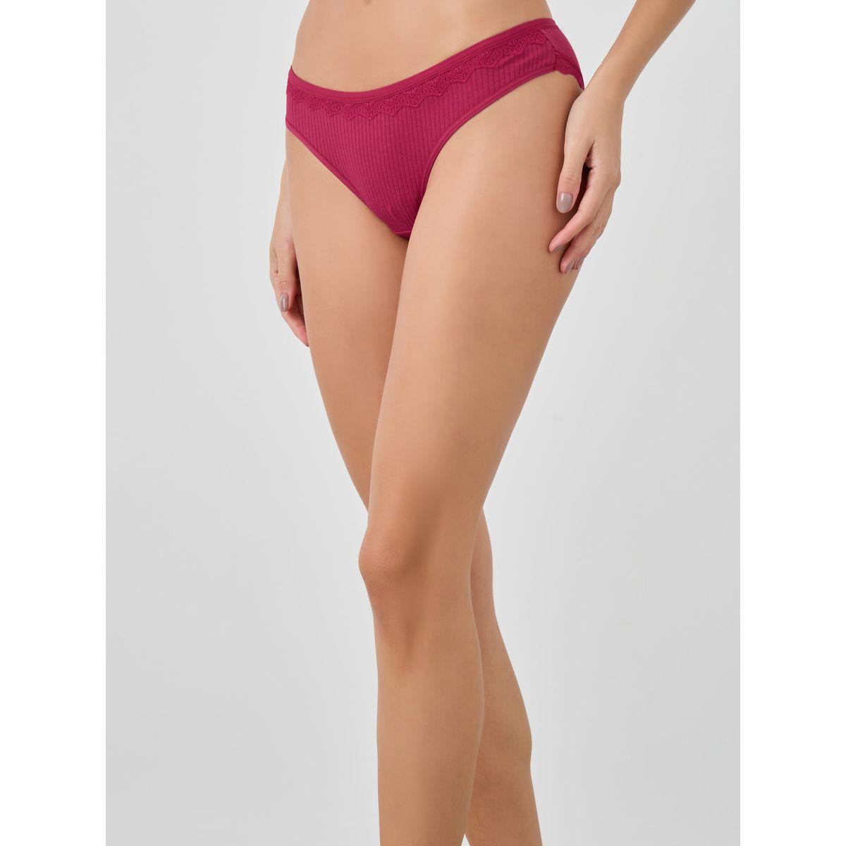 مجموعة من 4 سراويل داخلية بكيني بتفاصيل دانتيل-women-clothing-lingerie-panties-image-9