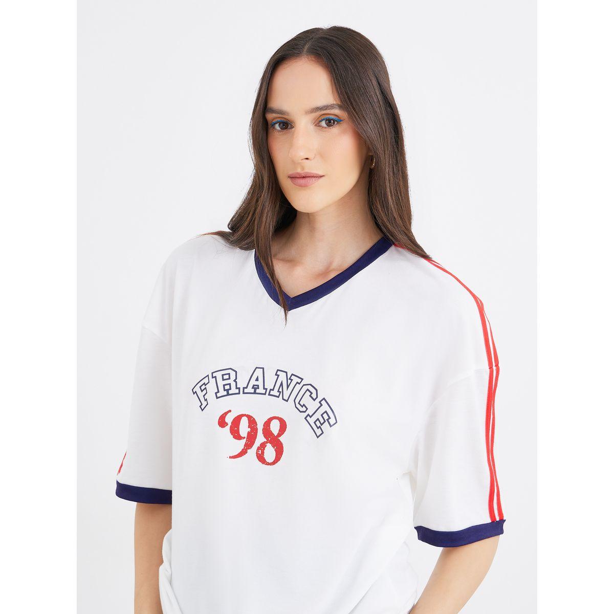 تيشيرت فضفاض بطبعة كتابة-women-clothing-tshirts-image-3