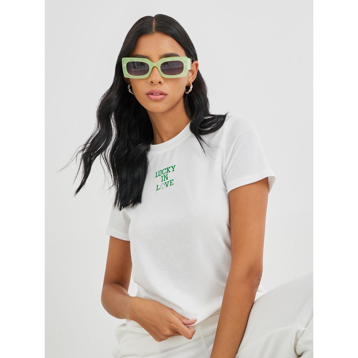 Styli Embroidered Round Neck T-Shirt-women-clothing-tshirts-image-1