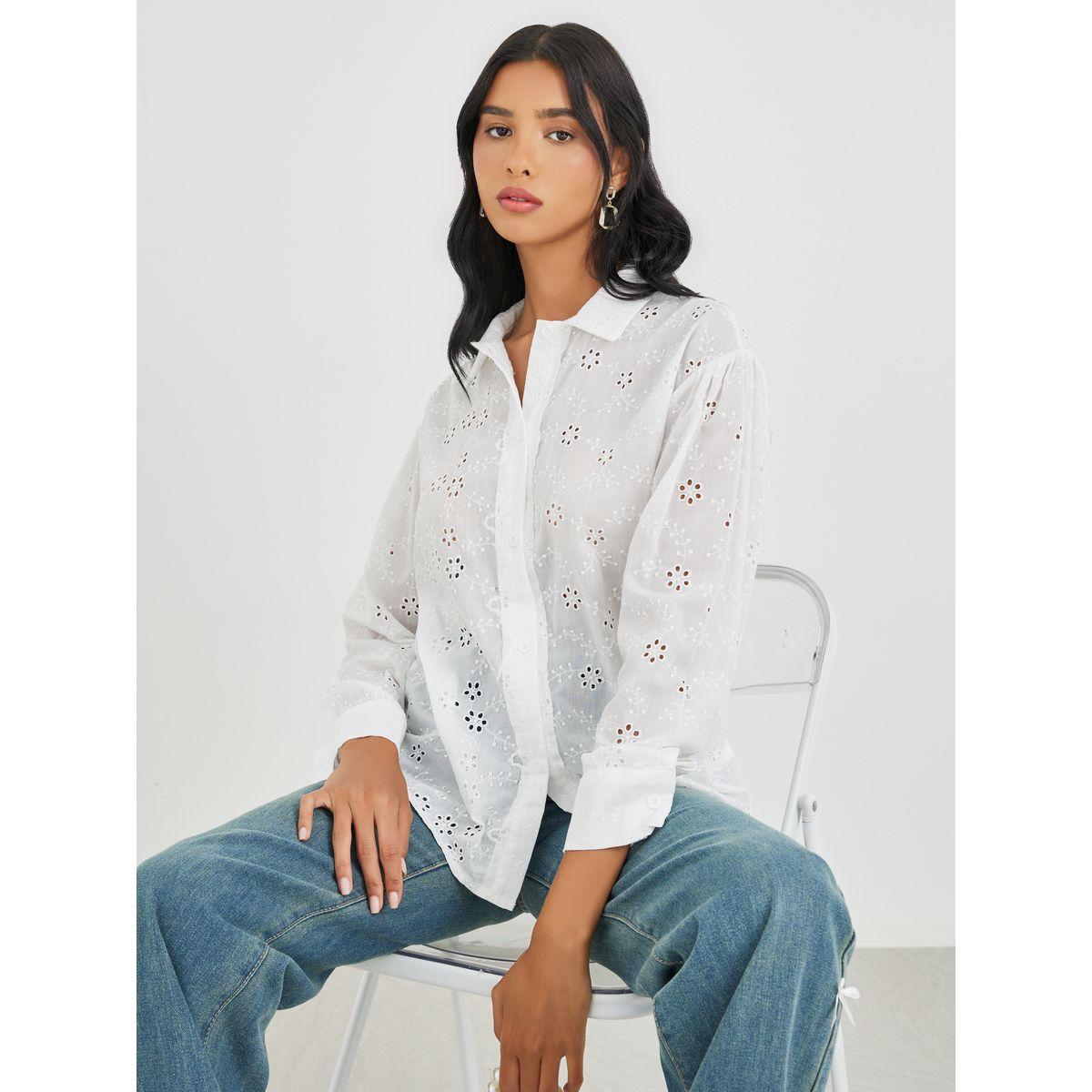 Styli Embroidered Long Sleeve Oversized Shirt-women-clothing-shirtsandblouses-shirts-image-1