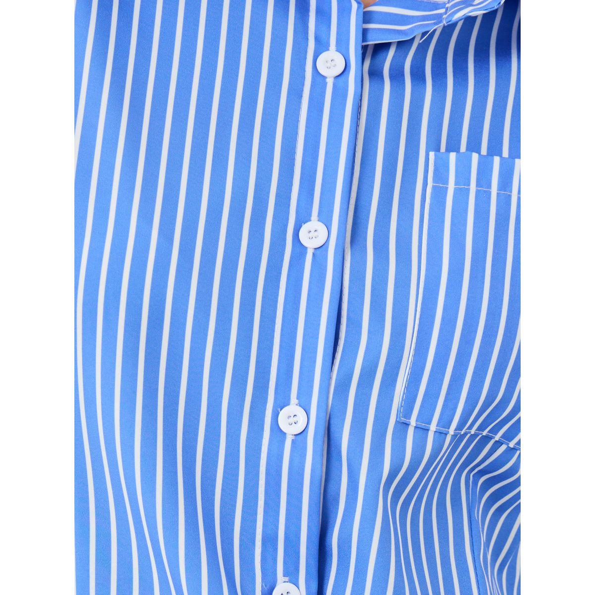 بلوزة مخططة بلا أكمام وقصة عادية-women-clothing-shirtsandblouses-shirts-image-4