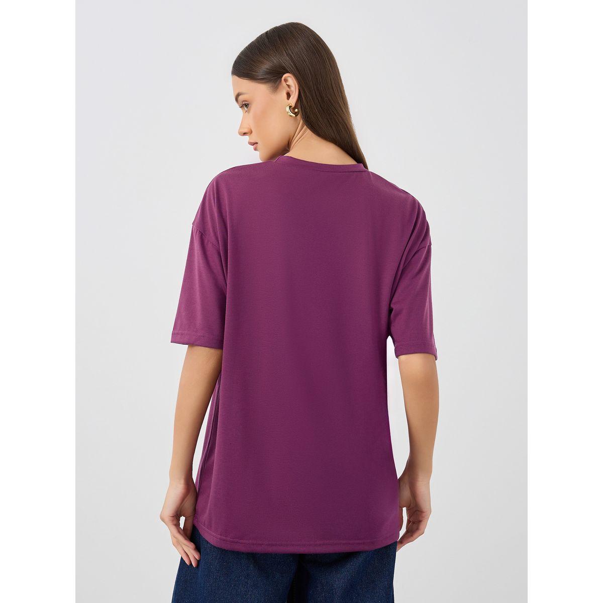Styli Slogan Print Round Neck Oversized T-Shirt-women-clothing-tshirts-image-4