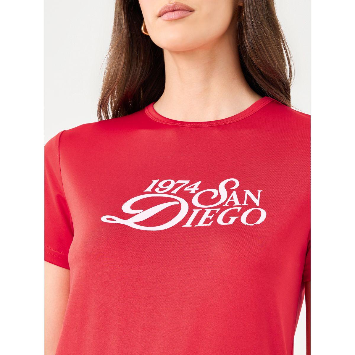 Styli Red Slogan Print Regular Fit T-Shirt-women-clothing-tshirts-image-4