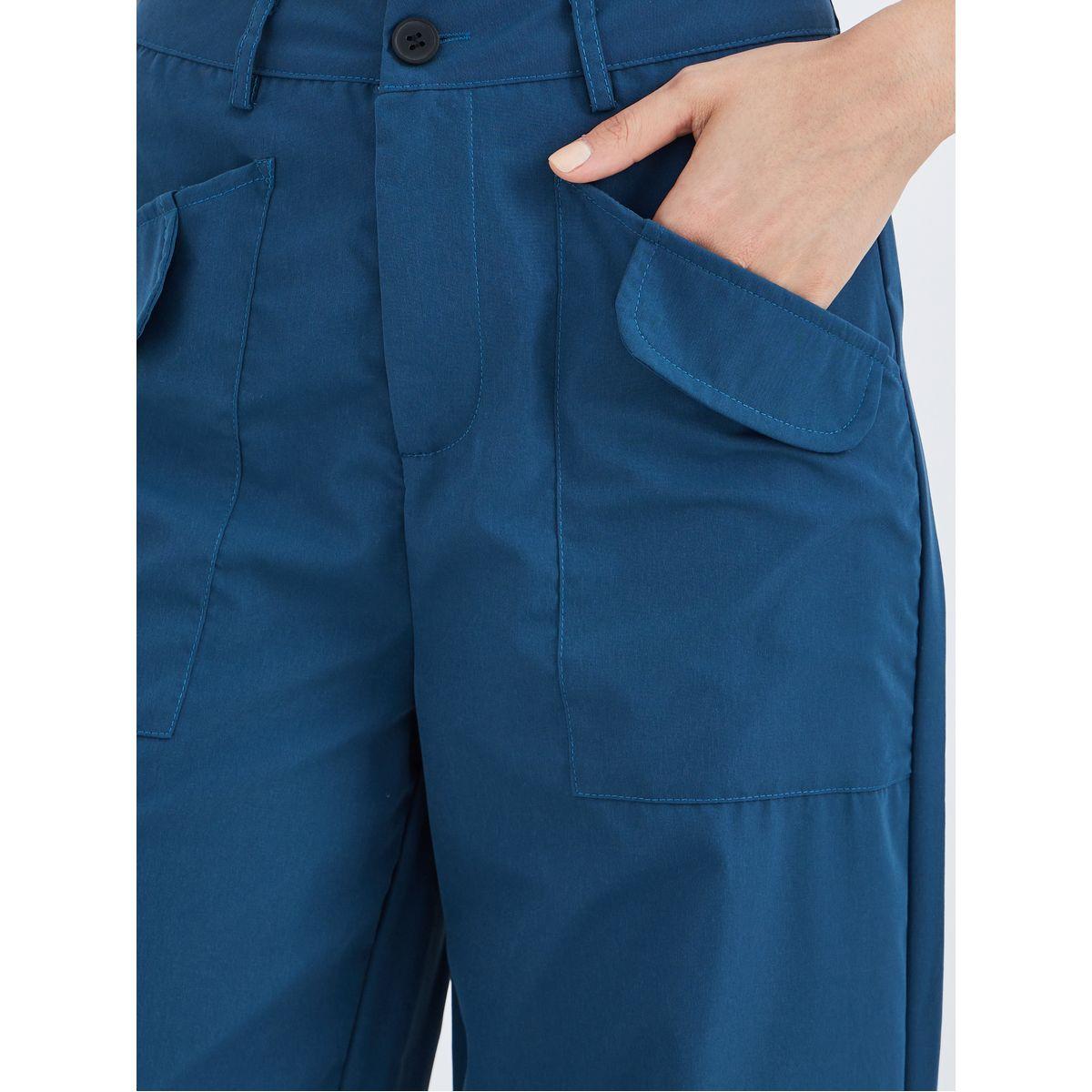 بنطال كارجو سادة بقصة أرجل مستقيمة-women-clothing-bottoms-trousers-image-3