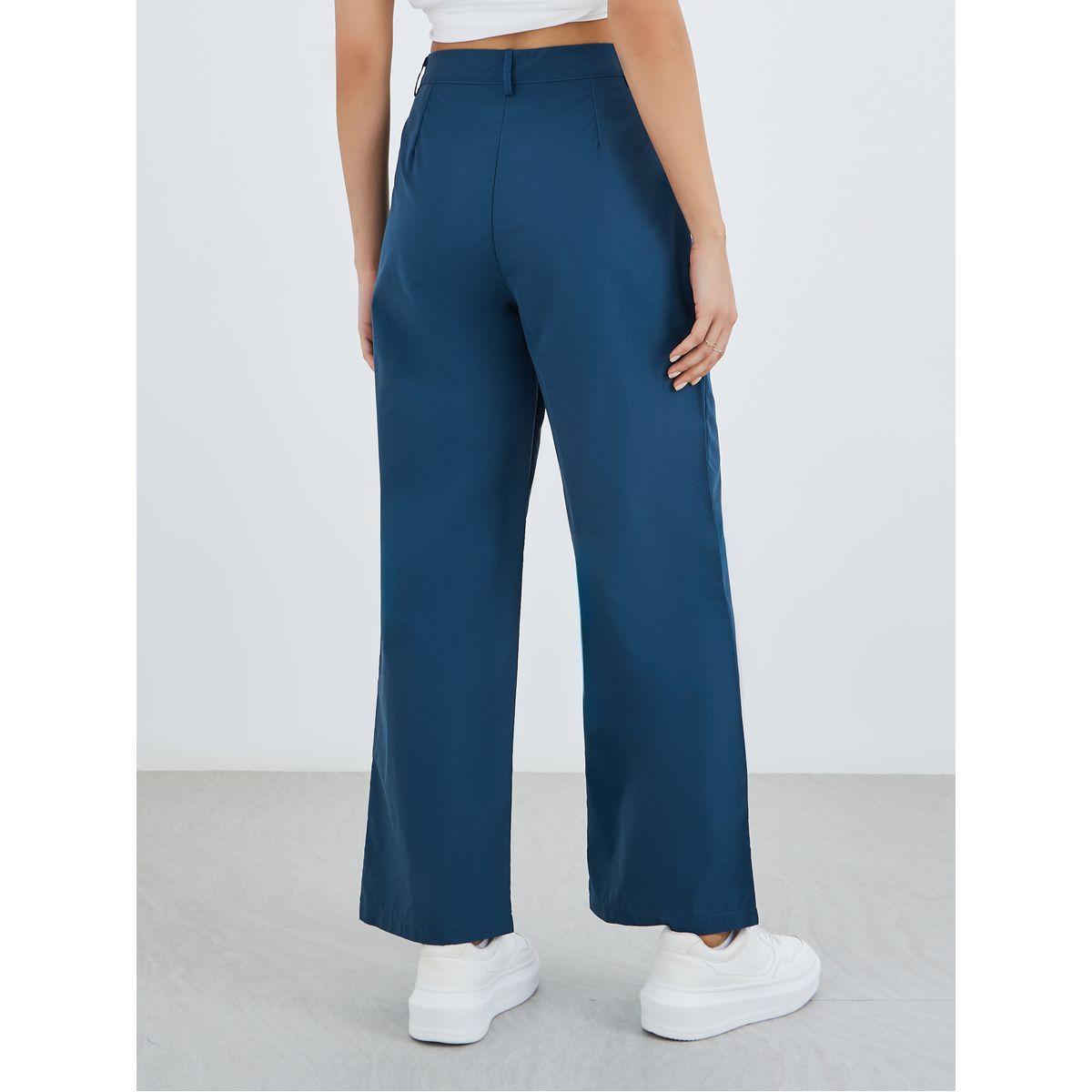 بنطال كارجو سادة بقصة أرجل مستقيمة-women-clothing-bottoms-trousers-image-4