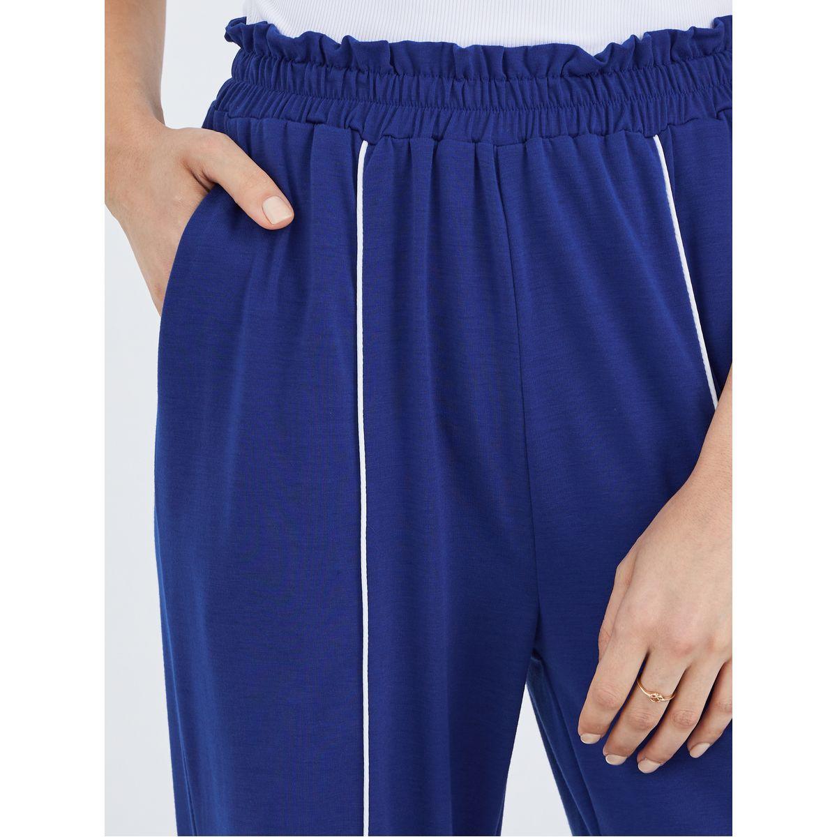 بنطال بخصر مطاطي وتفاصيل أنبوب-women-clothing-bottoms-joggers-image-3
