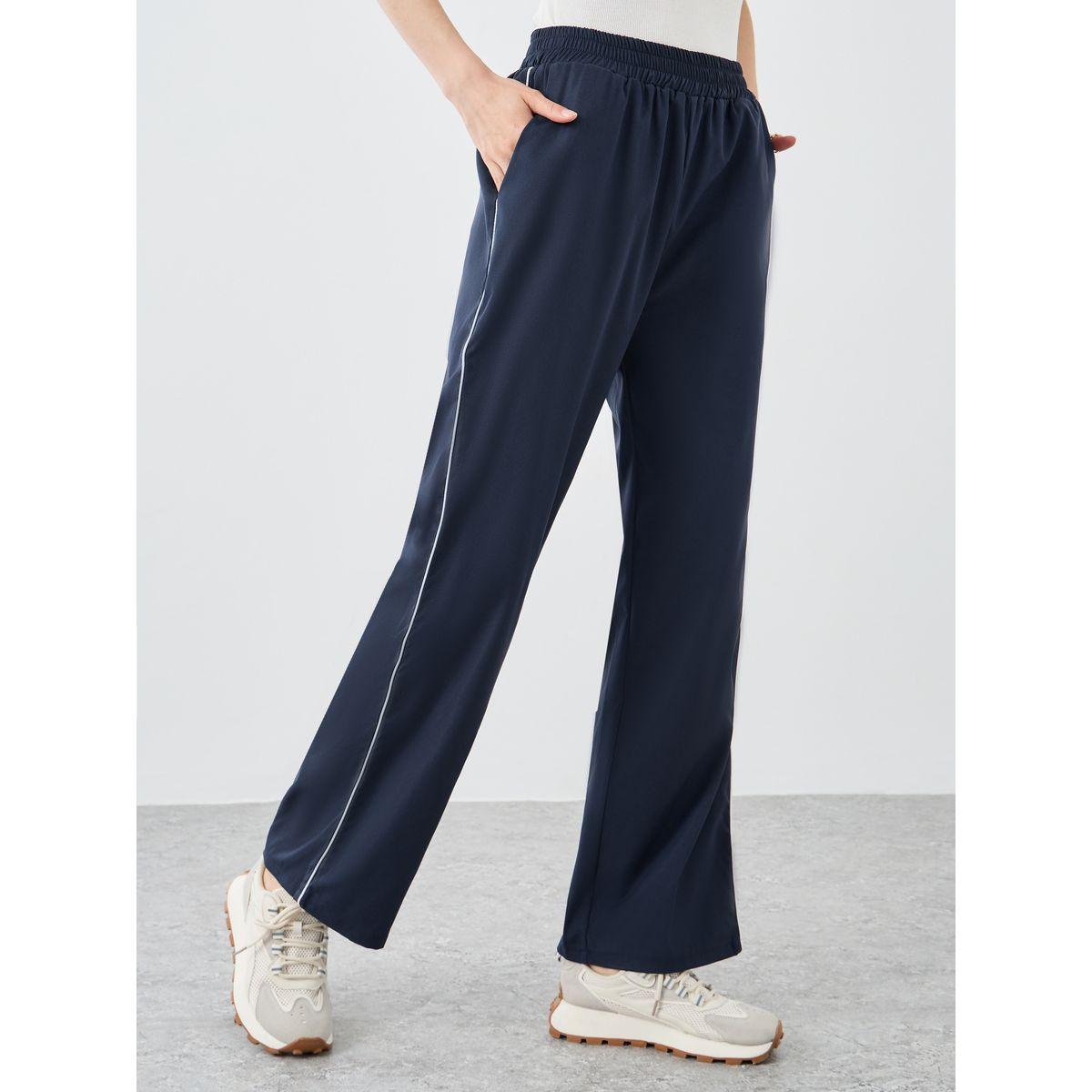 بنطال بخصر مطاطي وتفاصيل أنبوب-women-clothing-bottoms-joggers-image-2