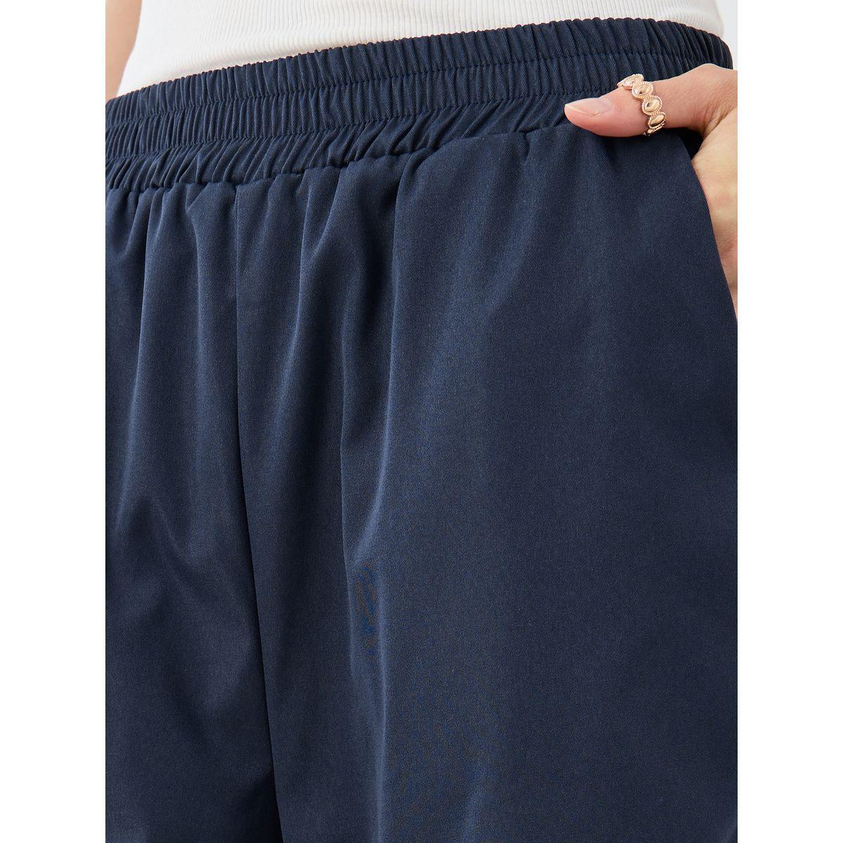 بنطال بخصر مطاطي وتفاصيل أنبوب-women-clothing-bottoms-joggers-image-3