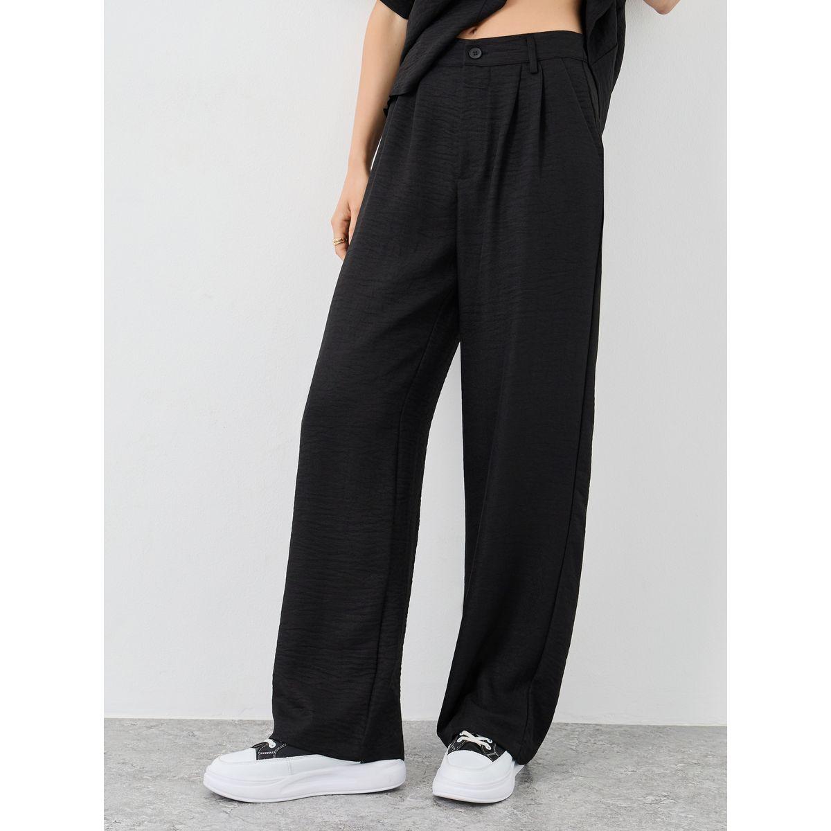 Styli Solid Relaxed Fit Shirt and Pants Co-Ords-women-clothing-coordsets-image-5