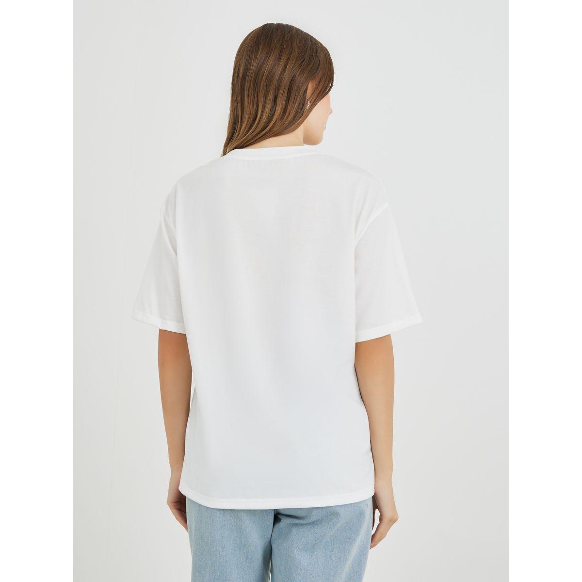 Styli Slogan Print Regular Fit T-Shirt-women-clothing-tshirts-image-4