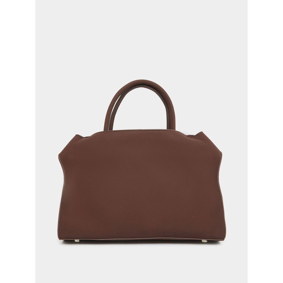 Styli Metal Accent Dual Top Handle Handbag-women-bagsandwallets-handbags-image-2