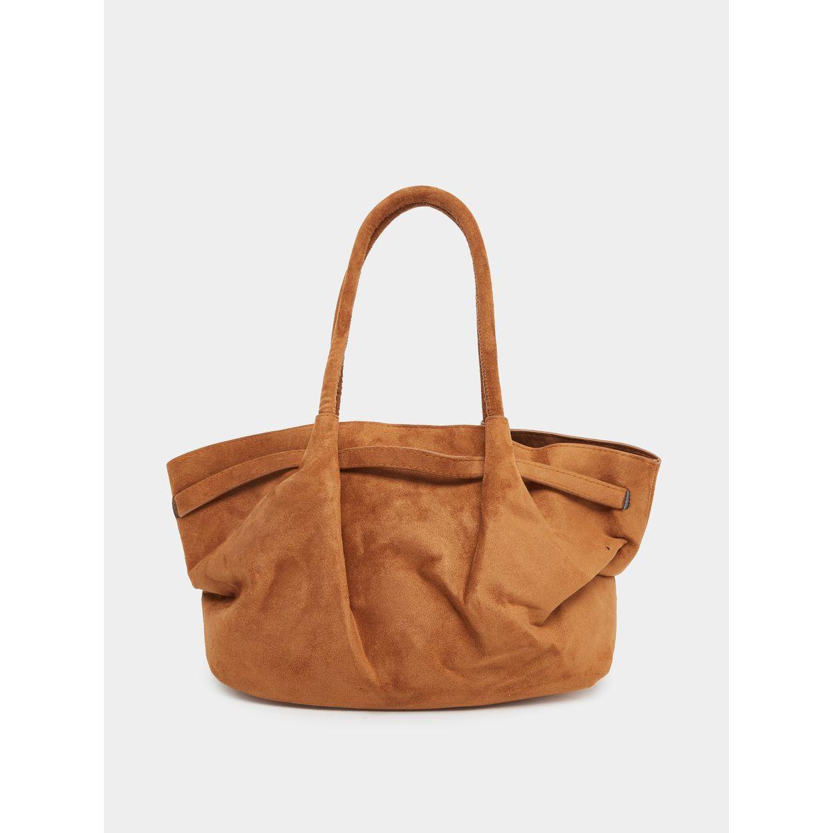 Styli Suede Look Shoulder Bag with Belt Detail-women-bagsandwallets-handbags-image-2