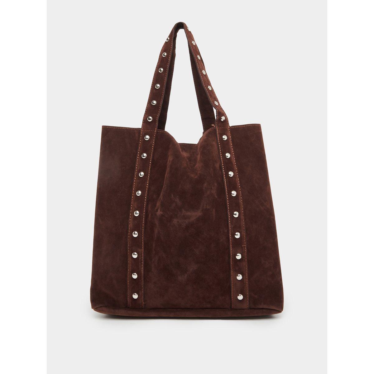Styli Studded Suede Look Handbag-women-bagsandwallets-handbags-image-2