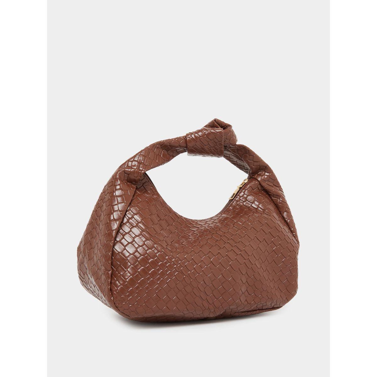 شنطة يد بتفاصيل عقدة بارزة الملمس-women-bagsandwallets-handbags-image-1