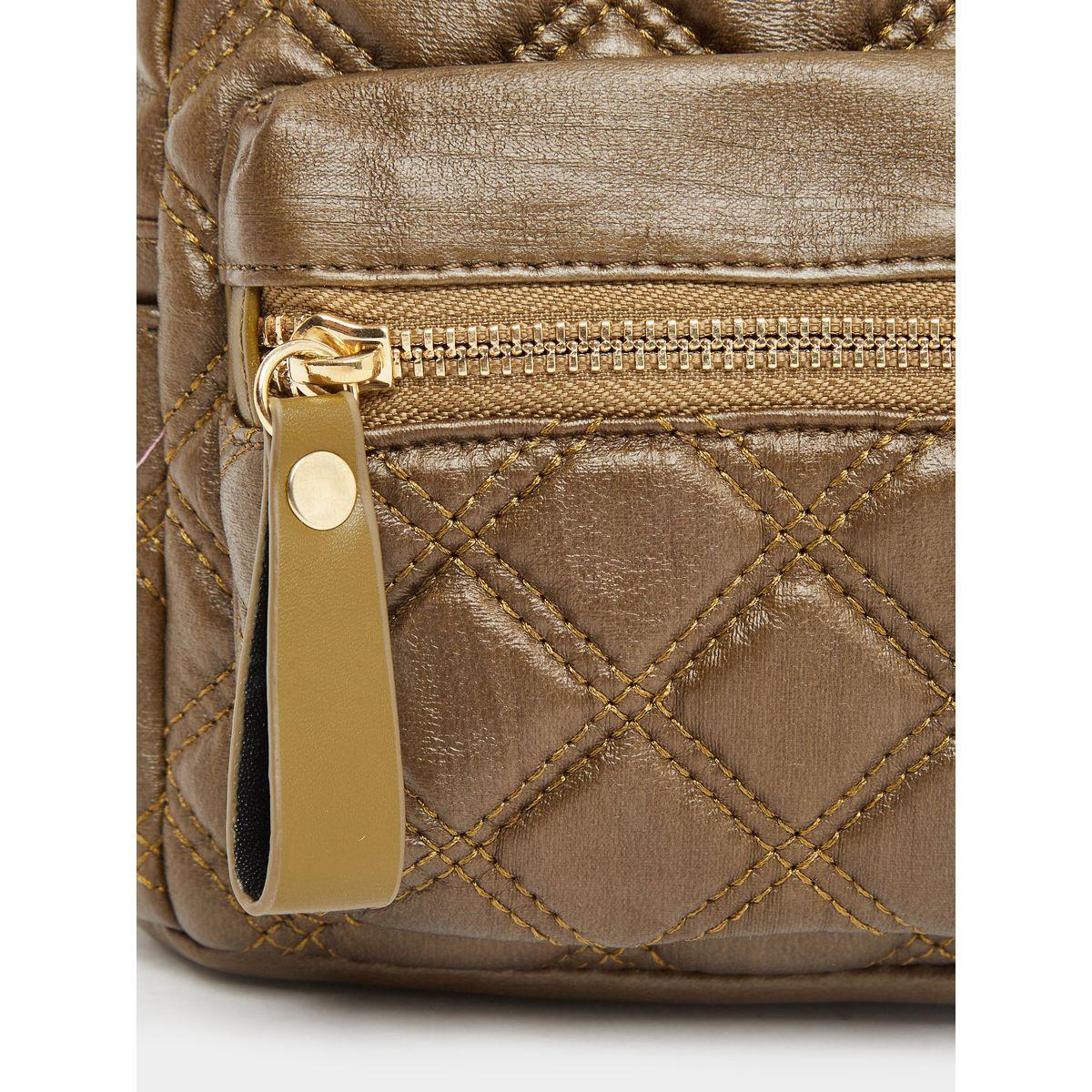 Styli Brown Quilted Mini Backpack-women-bagsandwallets-backpacks-image-4