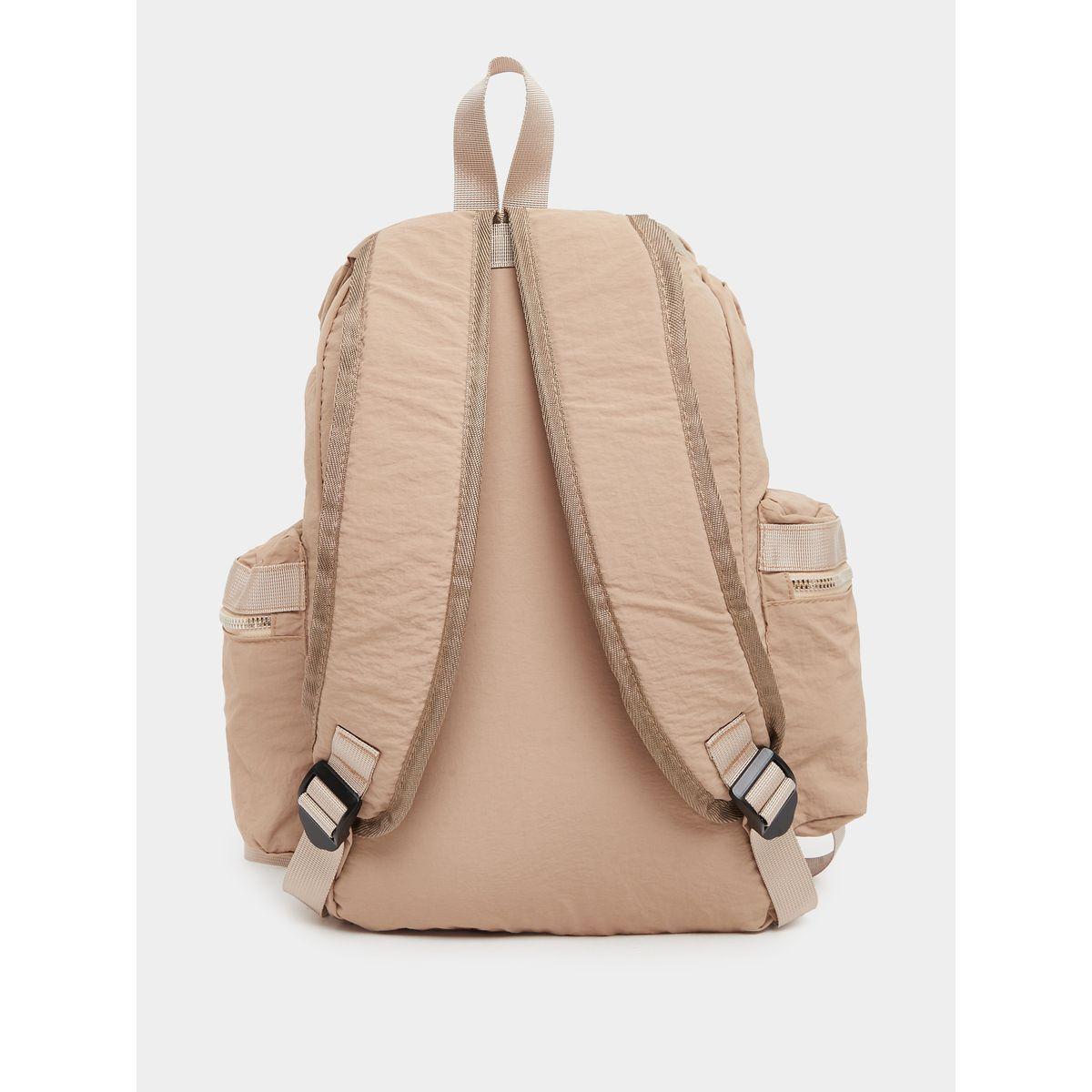 Styli Women Khaki Buckle Strap Backpack-women-bagsandwallets-backpacks-image-2