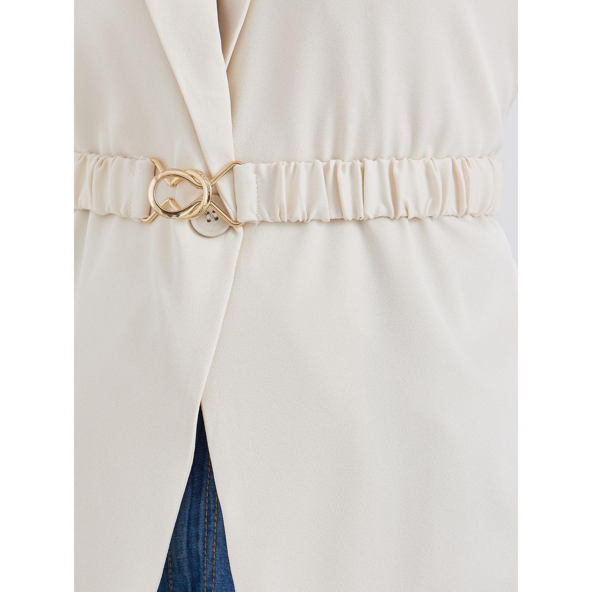 بليزر طويل بدون أكمام مع تفاصيل حزام-women-clothing-coatsandjackets-blazers-image-3