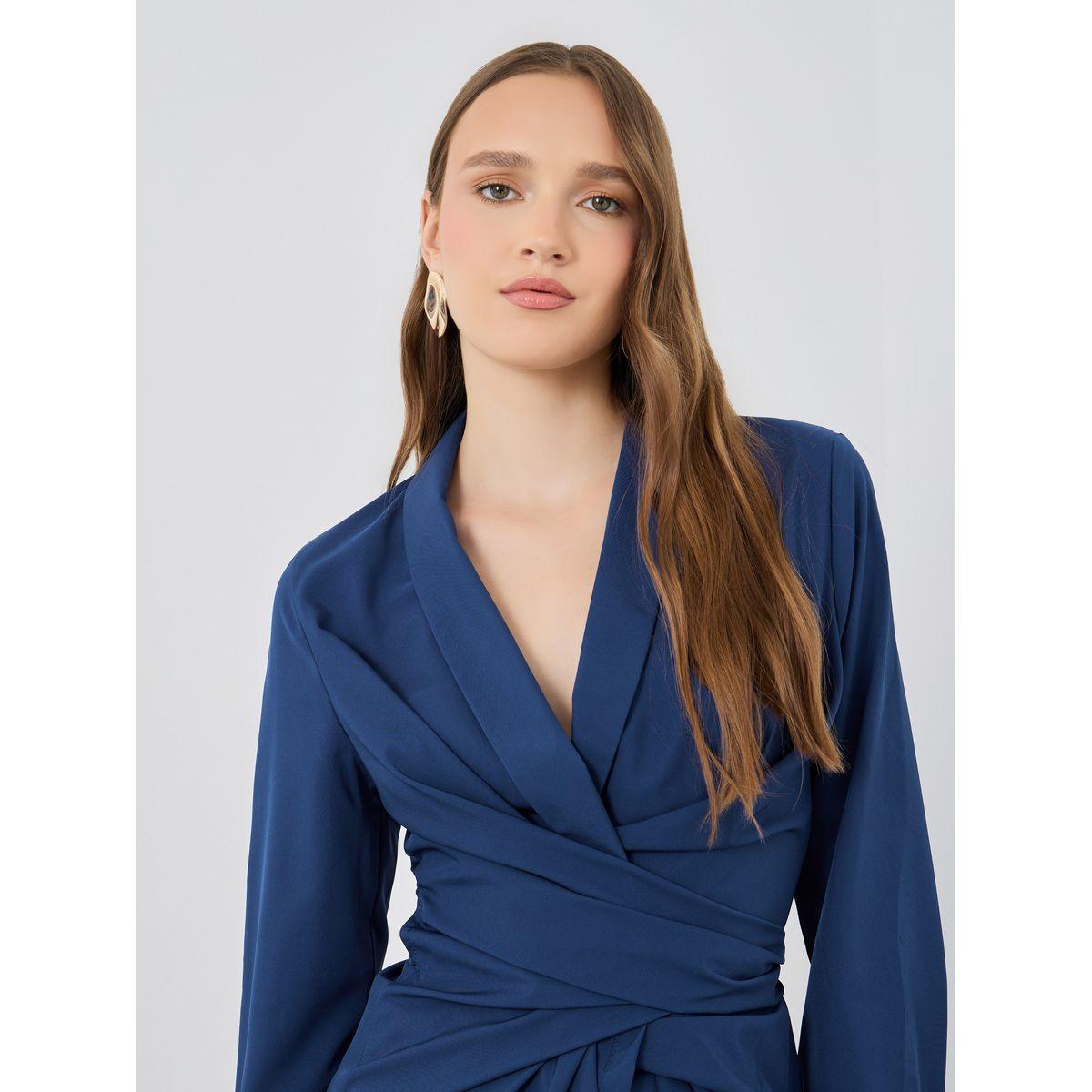 Styli Solid Long sleeves V-Neck Wrap Top-women-clothing-shirtsandblouses-blouses-image-3