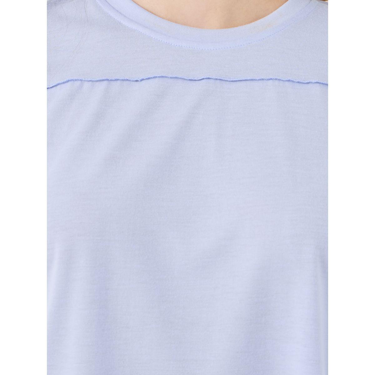 Styli Solid Round Neck Regular Fit T-Shirt-women-clothing-tshirts-image-3