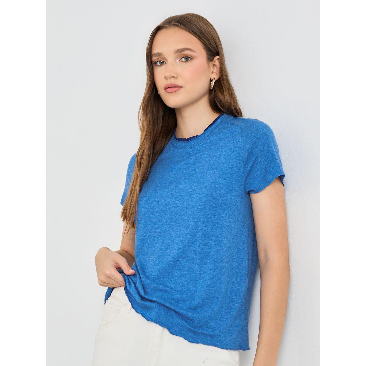 تيشيرت سادة بأكمام قصيرة-women-clothing-tshirts-image-4