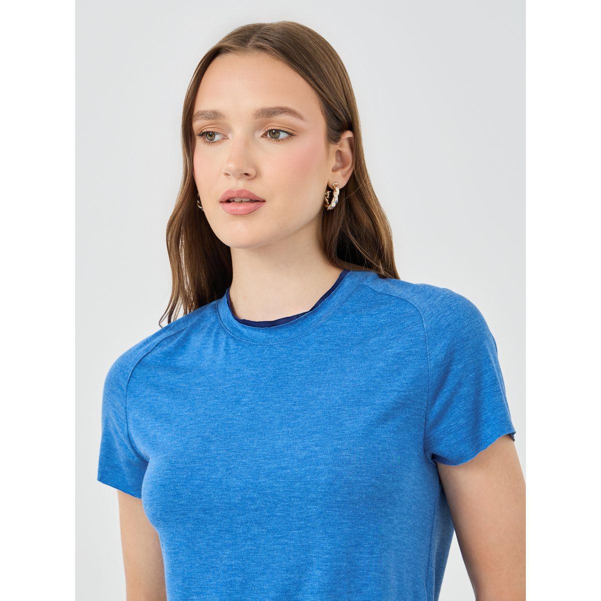 Styli Solid Short Sleeve T-Shirt-women-clothing-tshirts-image-3