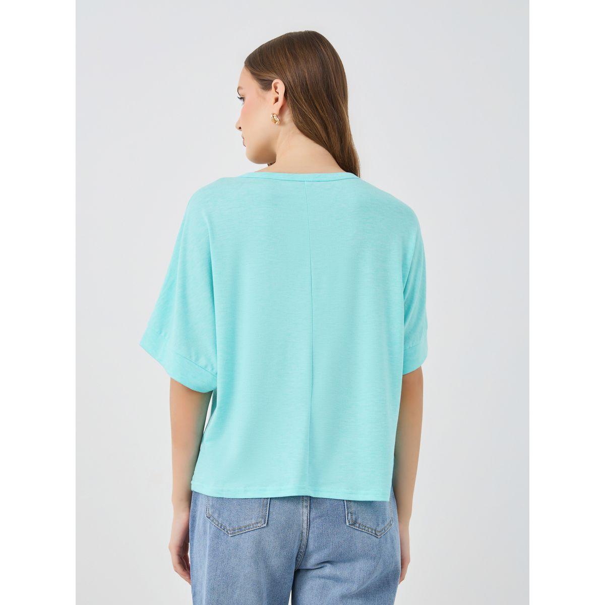 Styli Solid Round Neck Oversized T-Shirt-women-clothing-tshirts-image-4
