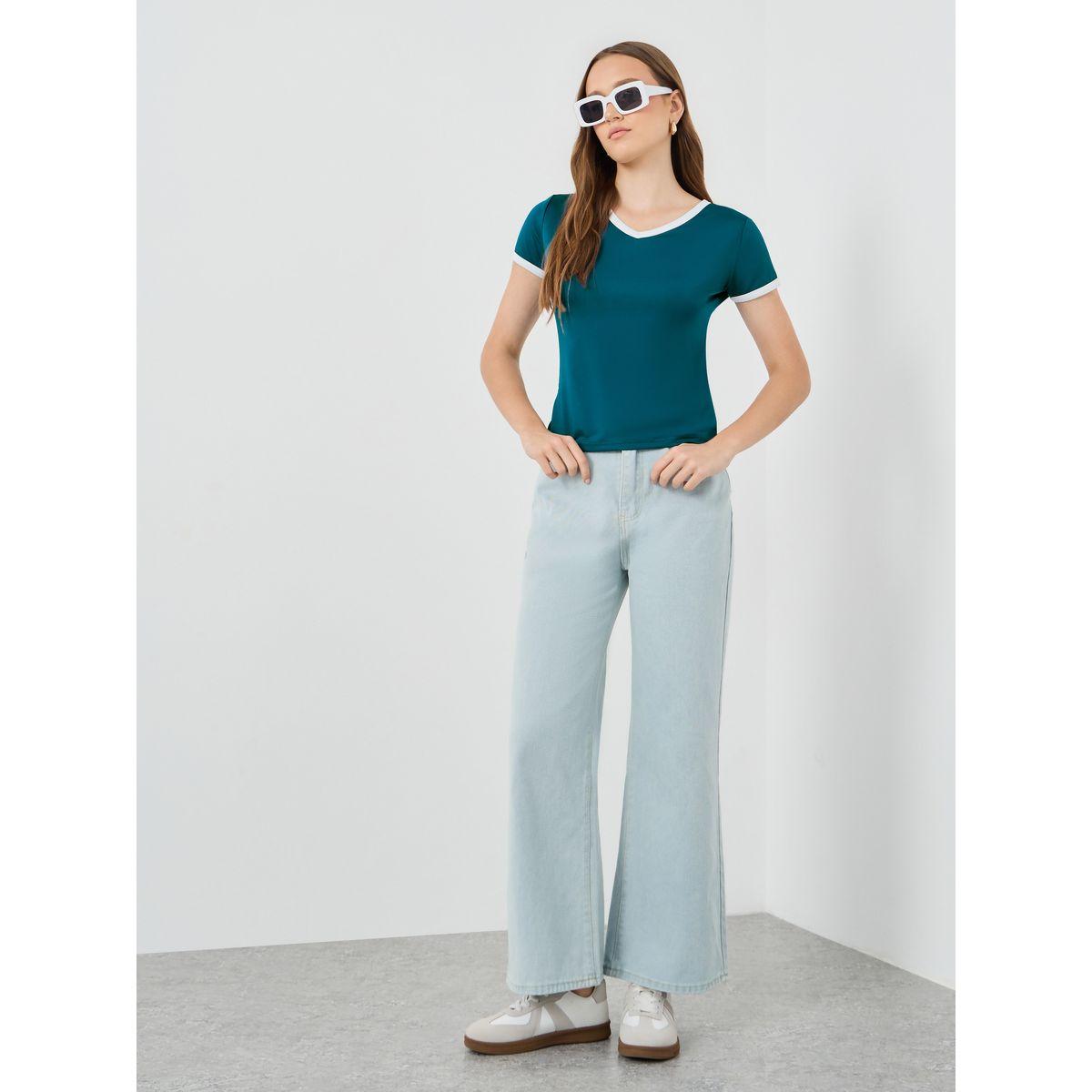 تيشيرت سادة بأكمام قصيرة-women-clothing-tshirts-image-2