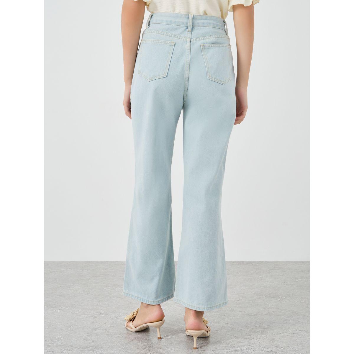 Styli Solid Mid Rise Wide Leg Jeans-women-clothing-bottoms-jeans-image-4