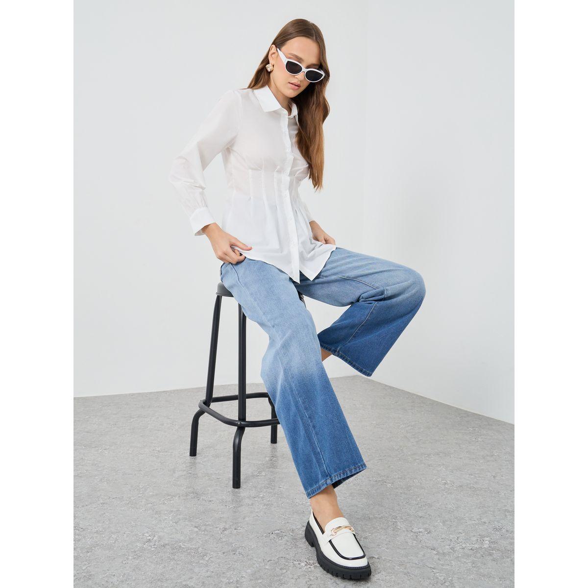Styli Ombre Print Mid Rise Wide Leg Jeans-women-clothing-bottoms-jeans-image-1