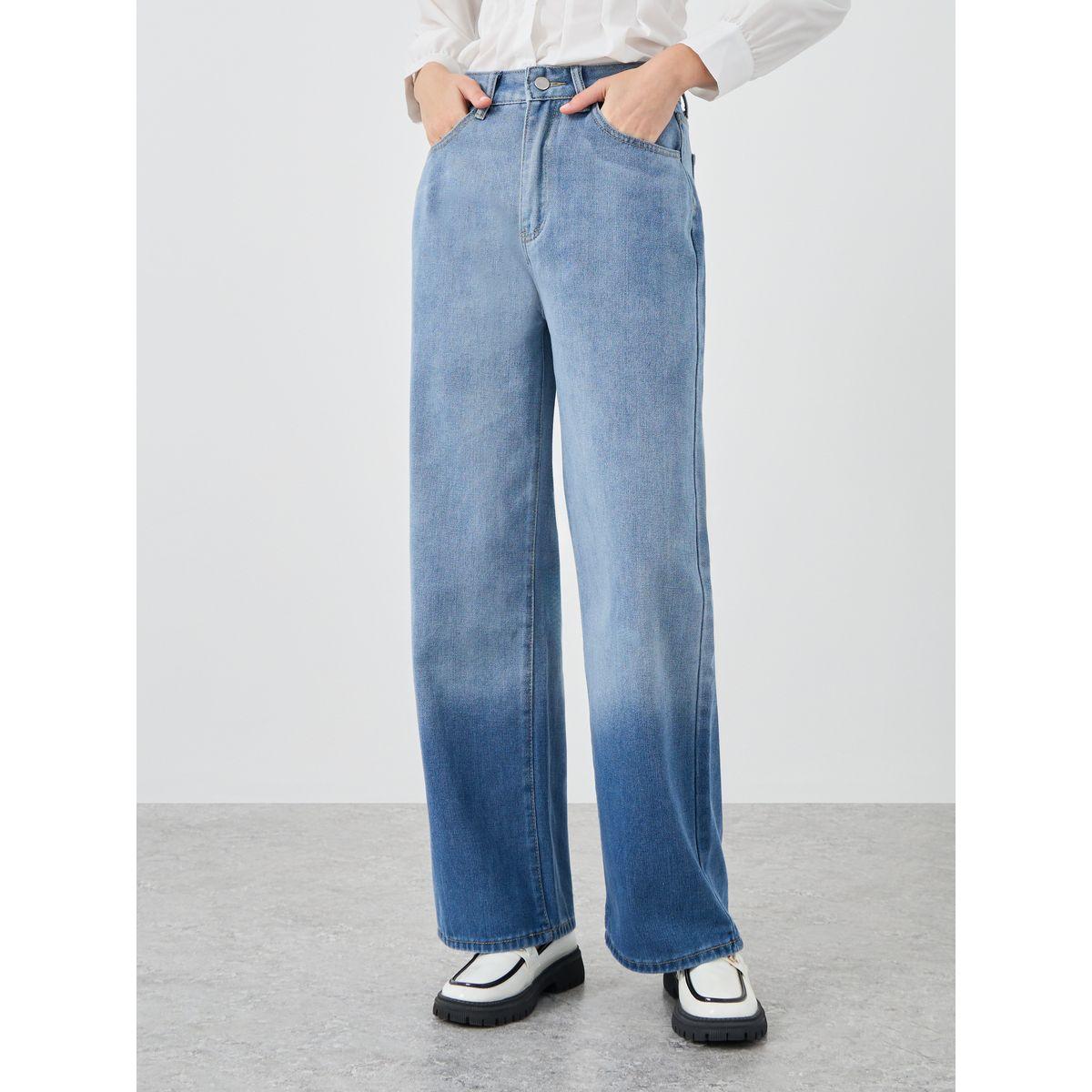 Styli Ombre Print Mid Rise Wide Leg Jeans-women-clothing-bottoms-jeans-image-2