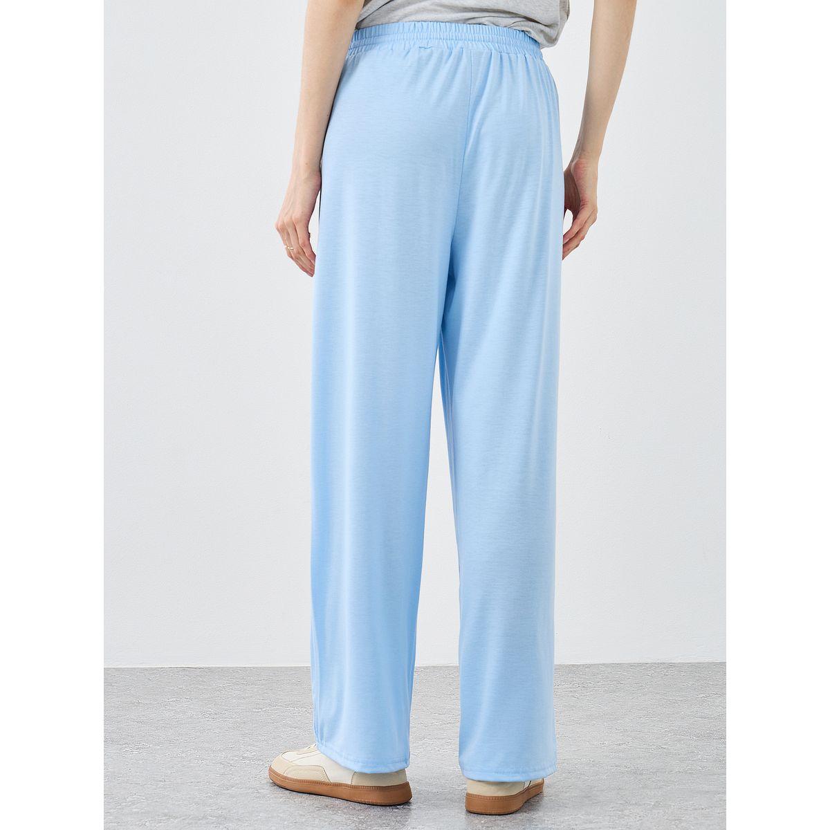 Styli Color Block Wide Leg Joggers with Drawstring-women-clothing-bottoms-joggers-image-4
