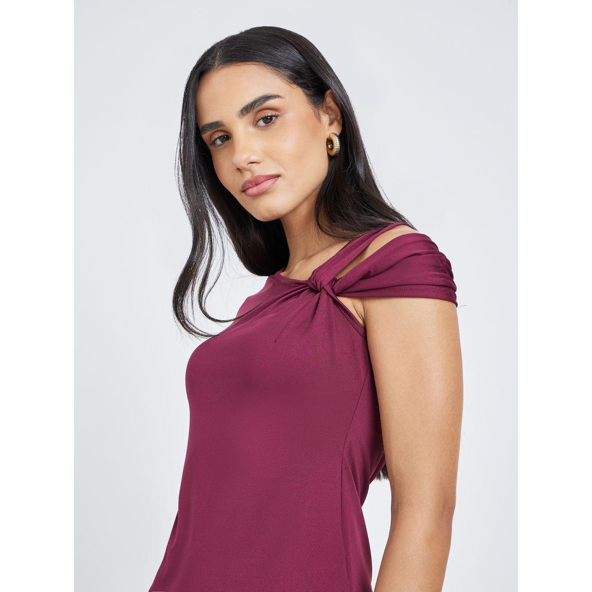 بلوزة محبوكة بتفاصيل عقدة-women-clothing-tshirts-image-4