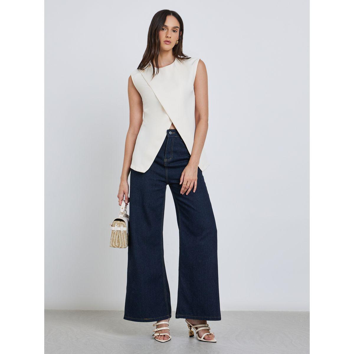 معطف سادة بحافة غير متماثلة-women-clothing-coatsandjackets-waistcoats-image-2
