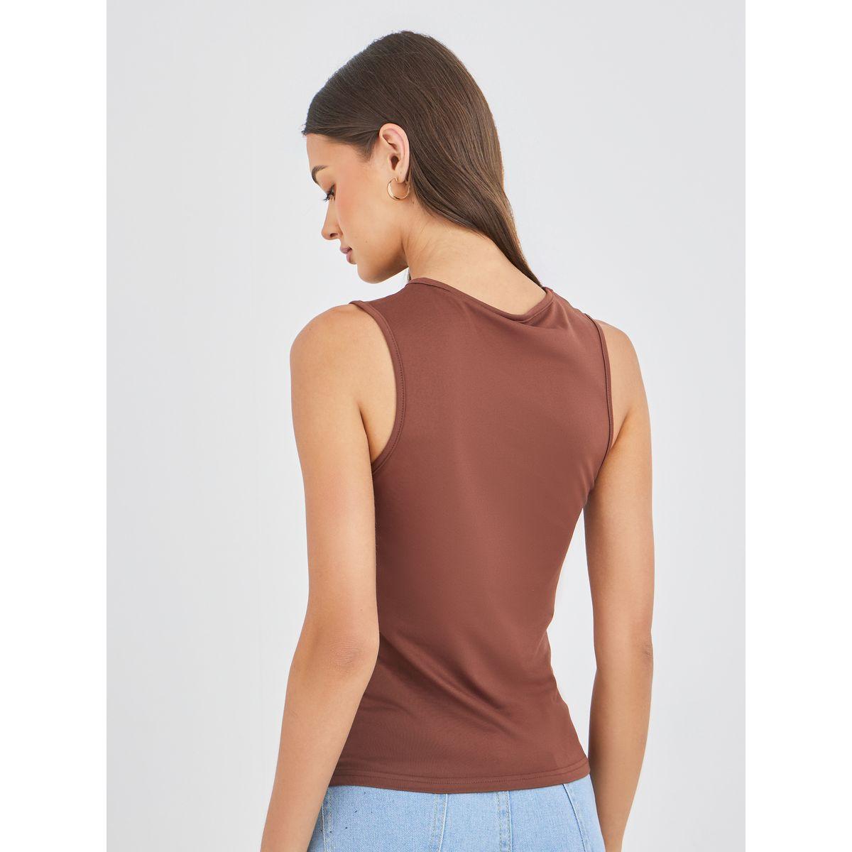 بلوزة بلا أكمام وتفاصيل مزمومة-women-clothing-tshirts-image-5