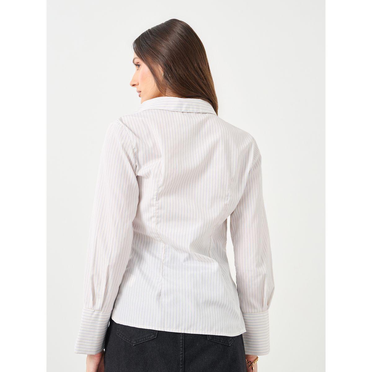 بلوزة مخططة بياقة غير متماثلة-women-clothing-shirtsandblouses-shirts-image-5