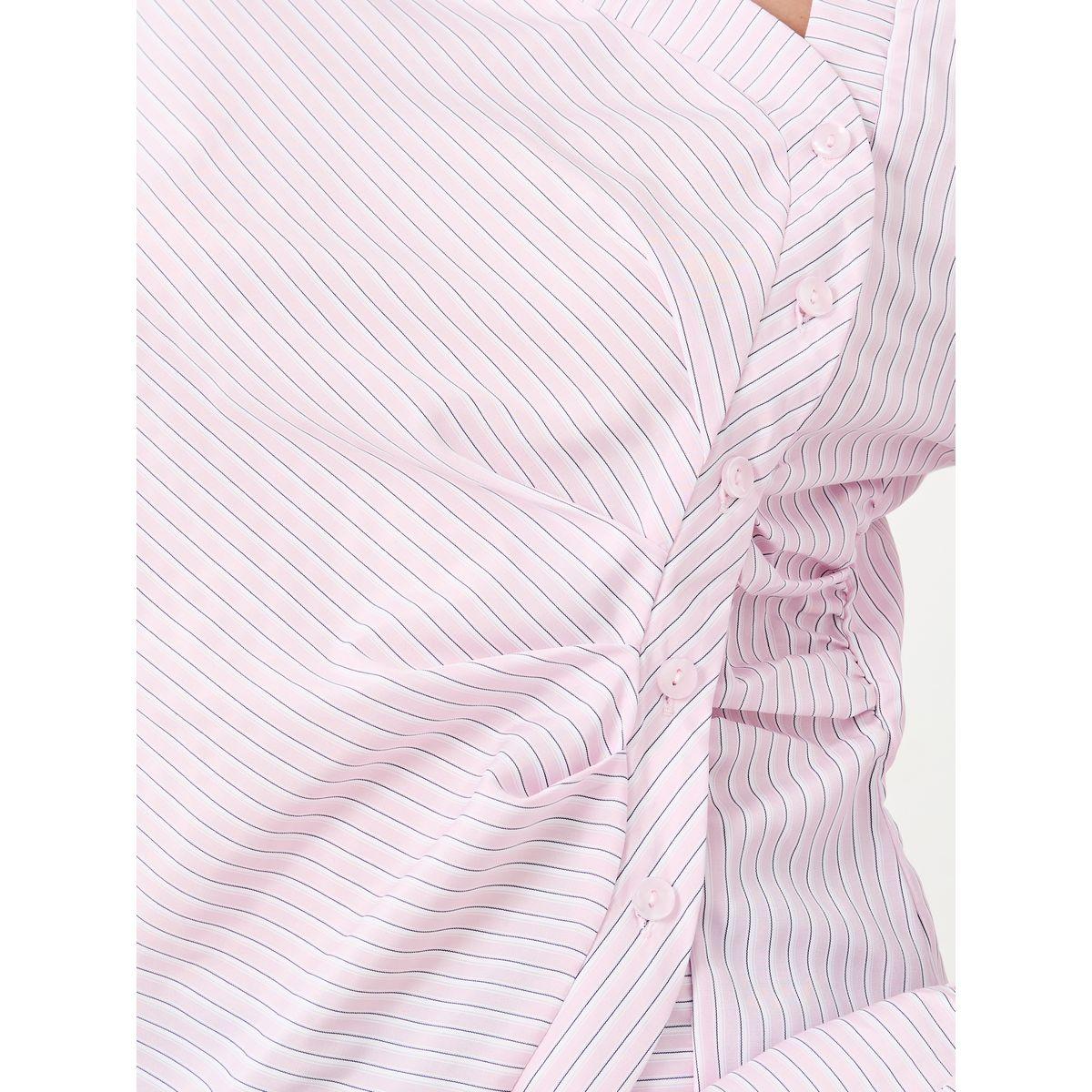 بلوزة مخططة بياقة غير متماثلة-women-clothing-shirtsandblouses-shirts-image-4