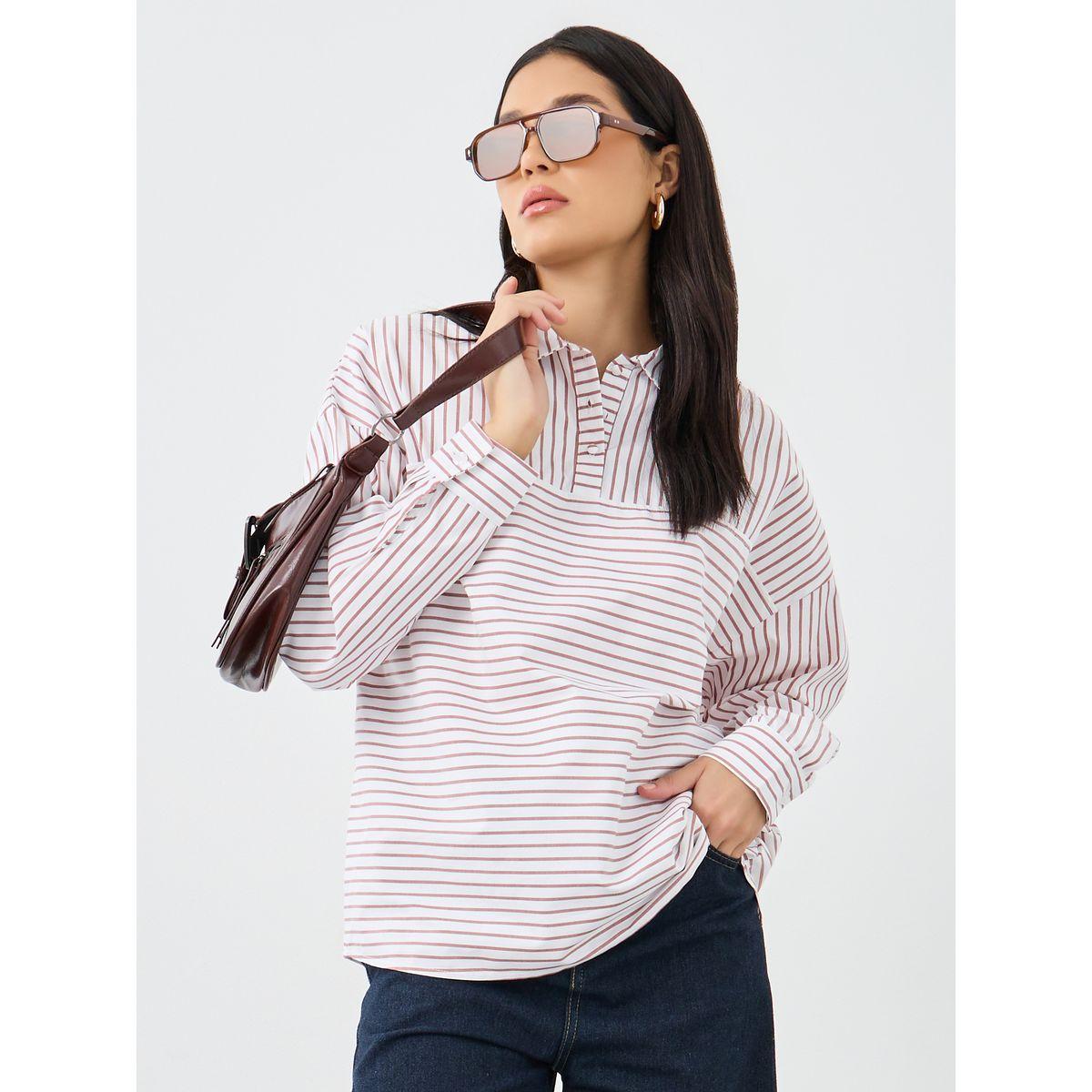 Styli Striped Longline Shirt-women-clothing-shirtsandblouses-shirts-image-1