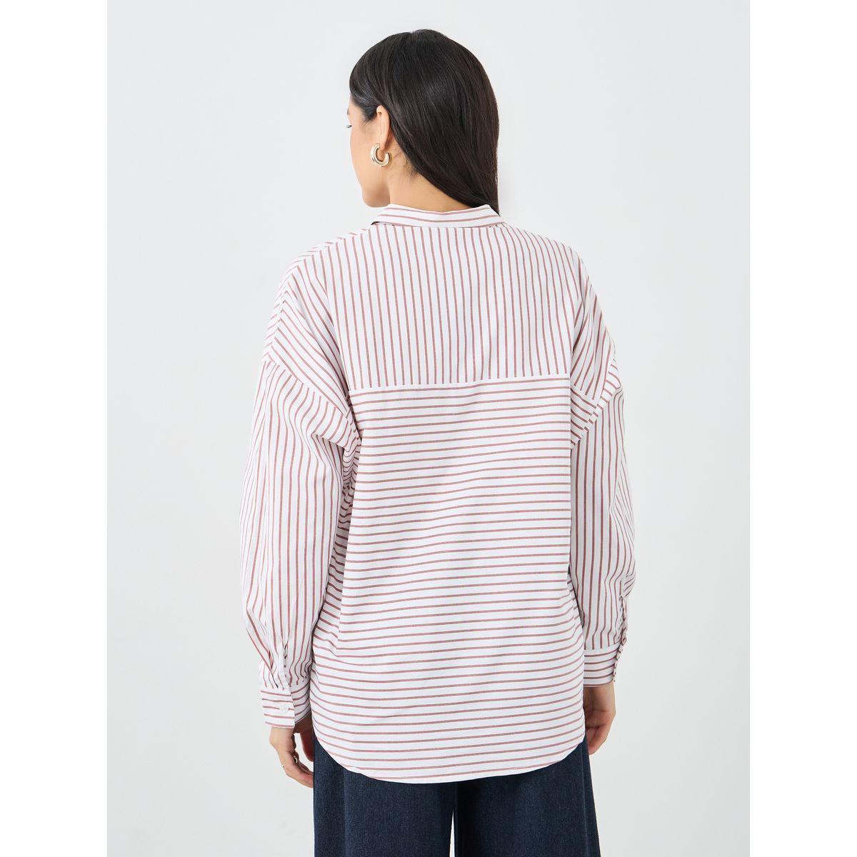 Styli Striped Longline Shirt-women-clothing-shirtsandblouses-shirts-image-5