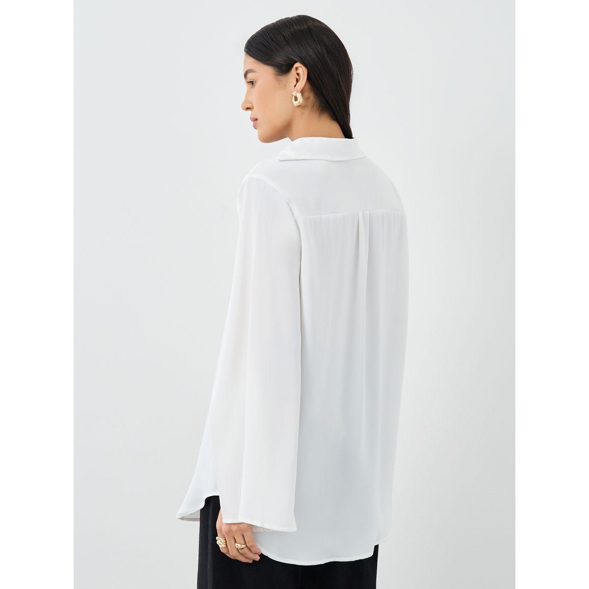 بلوزة فضفاضة بأكمام مزينة بشق-women-clothing-shirtsandblouses-shirts-image-4