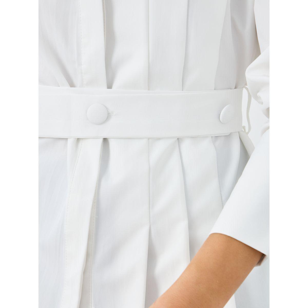 بلوزة سادة بأكمام طويلة وحزام خصر-women-clothing-shirtsandblouses-shirts-image-3