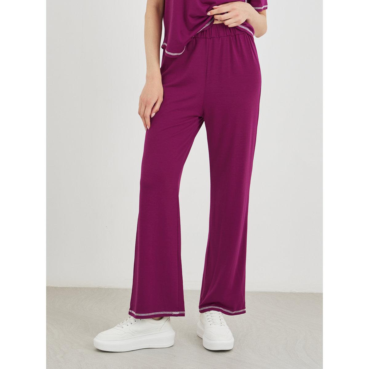 Styli Women Overlock Seam T-Shirt and Pants Co-Ords-women-clothing-coordsets-image-5